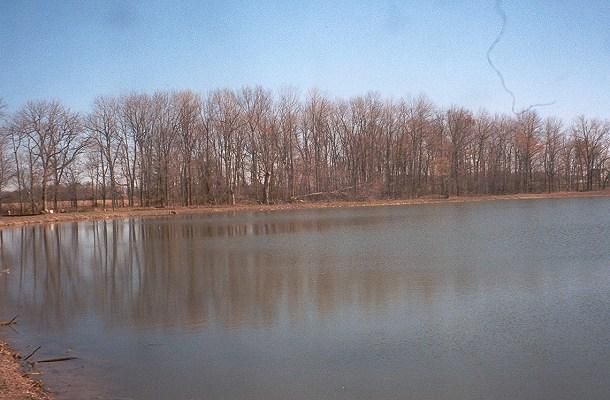 The lake before the camp was built, 2001