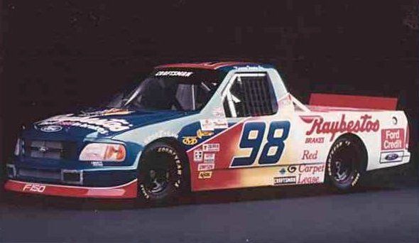 The No. 98 Raybestos Ford truck